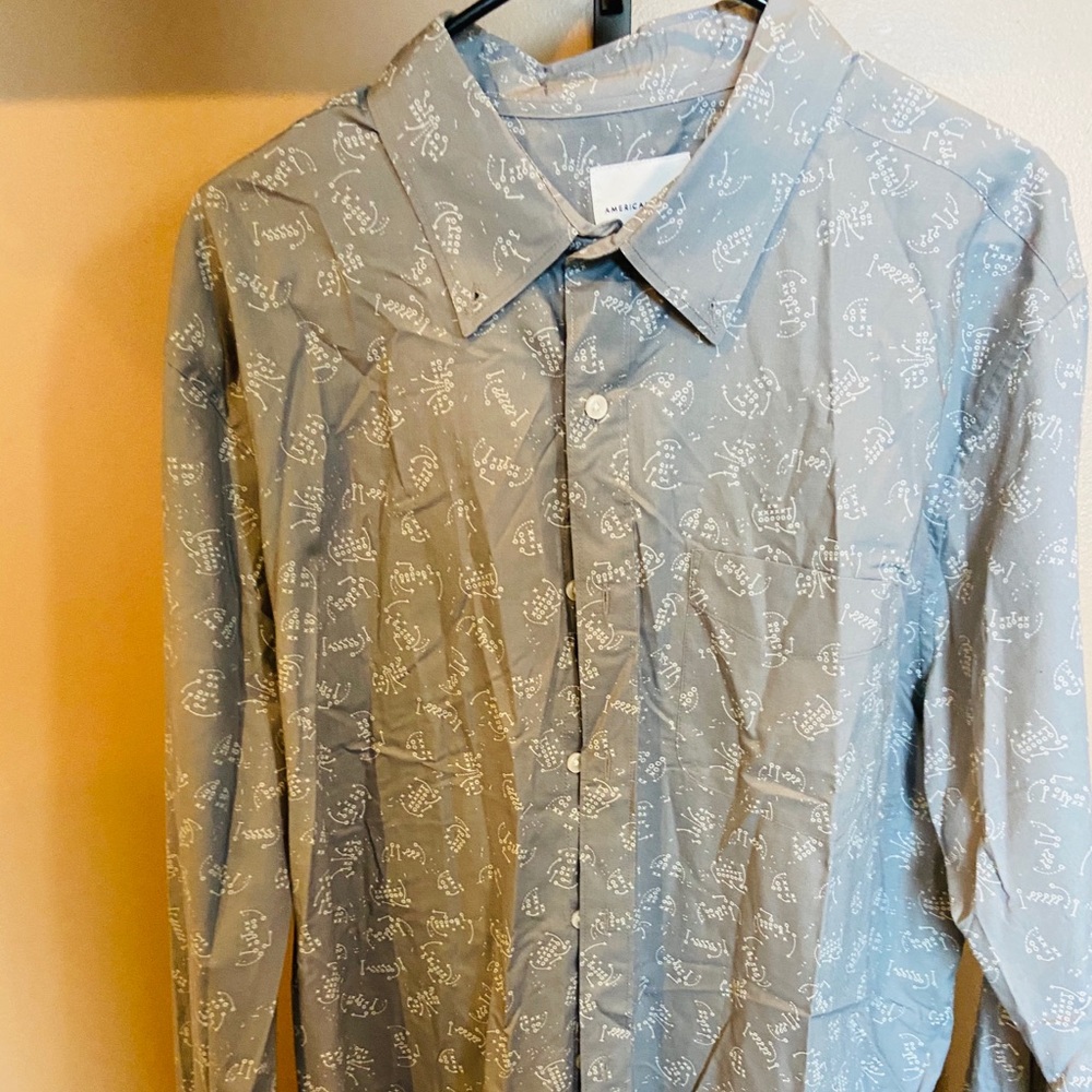 Men’s long sleeve button up